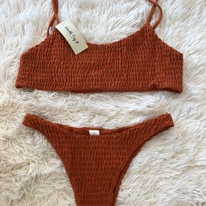 scrunch spaghetti bikini set